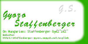 gyozo staffenberger business card